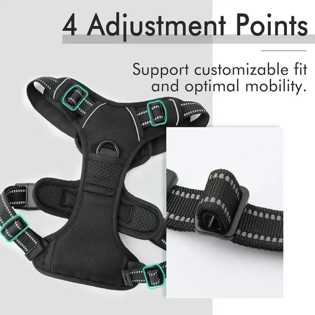 No Pull Dog Harness Large Dog Harnesses Heavy Duty Reflective Easy Control Handle for Large Dog Walking Medium Dogs Pet Supplies 5
