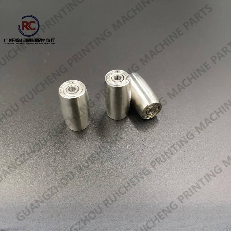 하이델베르그 CD74 용 1 피스 인쇄 기계 예비 부품 종이 압력 롤러 금속 22.6mm 긴 전면 핀치 롤러 L2.022.238
