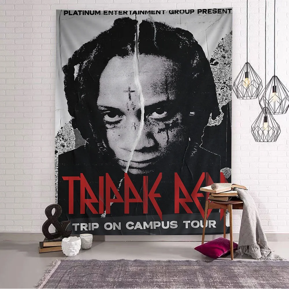 Rapper T-Trippie R-Redds Anime Tapestry Art Science Fiction Room Home Decor Wall Art Decor