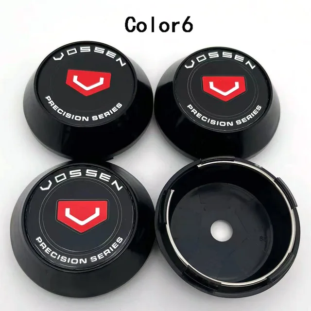 4PCS/Lot 65MM3 COLORS VOSSEN PRECISION SERIES Car Wheel Center Hub Cap Sticker Car Badge Emblem sticker
