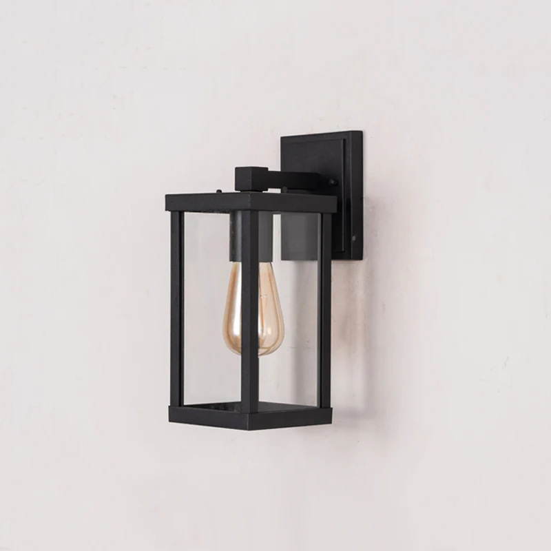 Square Aluminum Wall Lamp E27 Corridor Yard Wall Decoration Background Lamp Balcony Gate Outdoor wall light outdoor porch light