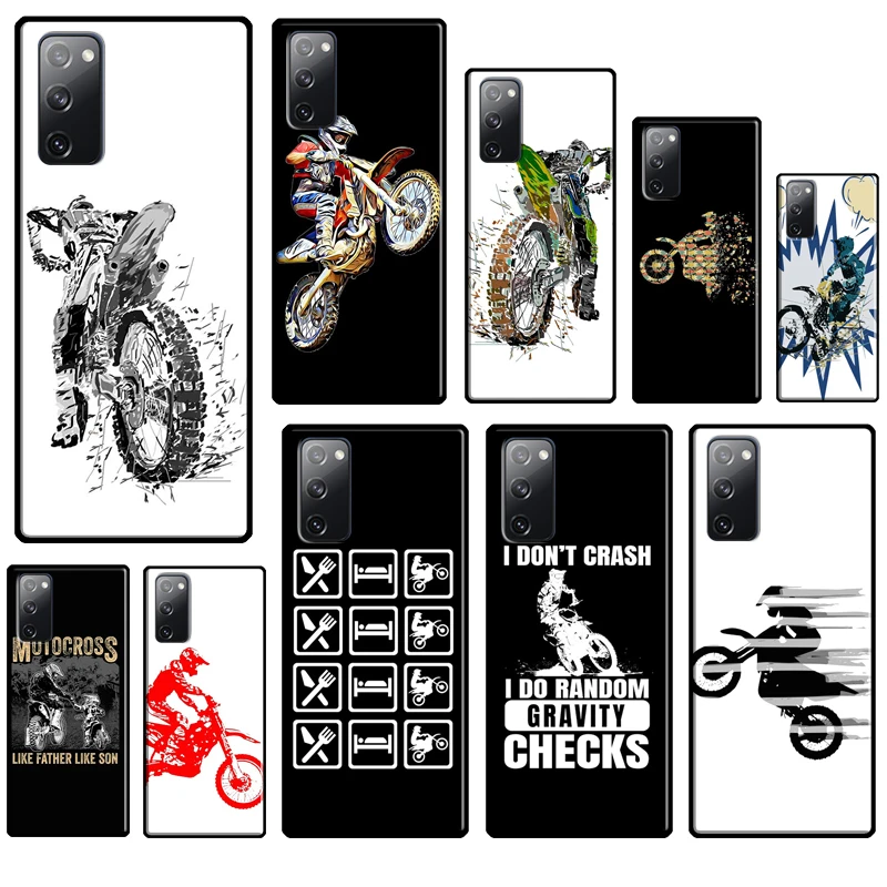 Custodia In Silicone Freestyle Motocross Sport Per Samsung Galaxy S23 S8 S9 S10 S20 Fe S21 Plus Note 20 Ultra S22 Ultra Cover