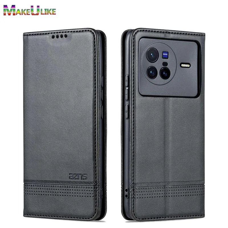 

Magnetic Flip Case for VIVO X80 Pro Case Leather Card Holder Stand Wallet Case for Vivo X90 X80 Pro X80Pro X90Pro Phone Cover