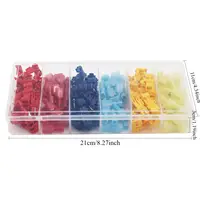 120 Pieces/Box Quick Cable Connectors Snap-Lock Wire Terminals Crimp T-Type Connector Wire Connector Combo Kit - Image 3