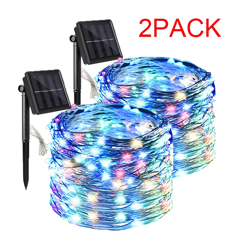 5/7/12/22/32M LED Solar Light Outdoor Waterproof Fairy Garland String Lights Christmas Party Garden Solar Lamp Wedding Decor solar street light Solar Lamps