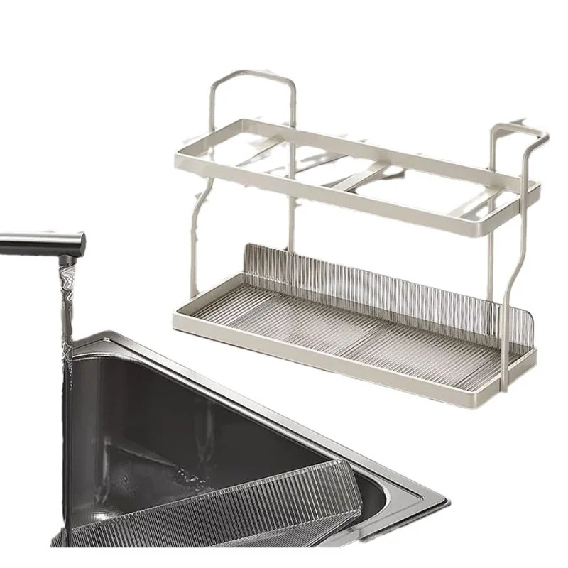 Home kitchen multifunctional storage rack storage shelf organizer countertop spice rack desktop 4