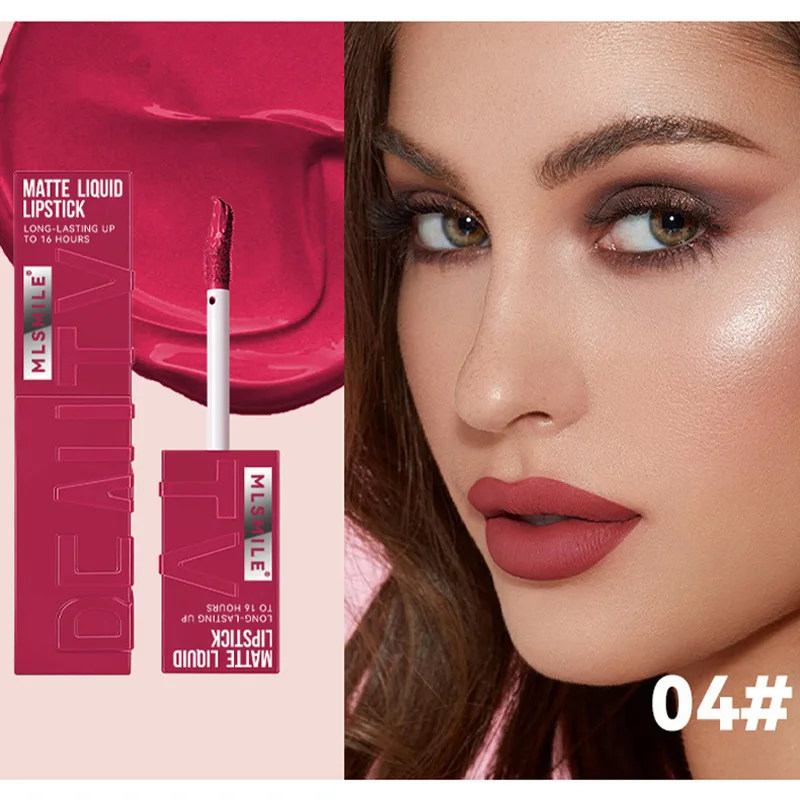 Matte Mist Liquid Lipstick Non-Stick Cup Velvet Lip Gloss Non-Fading Lip Glaze Long Lasting Nude Waterproof Red Lip Tint