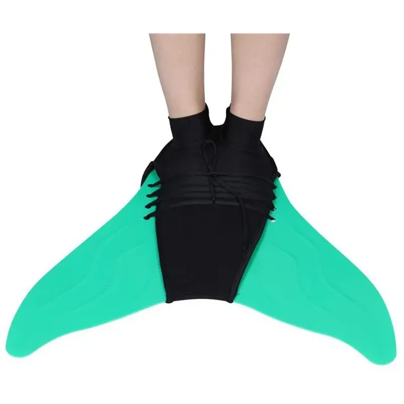 Children and Adult Swimming Fins Training Flipper Mermaid Swim Fin Swimming Foot Flipper Diving Feet Tail Monofin Pool Party 5