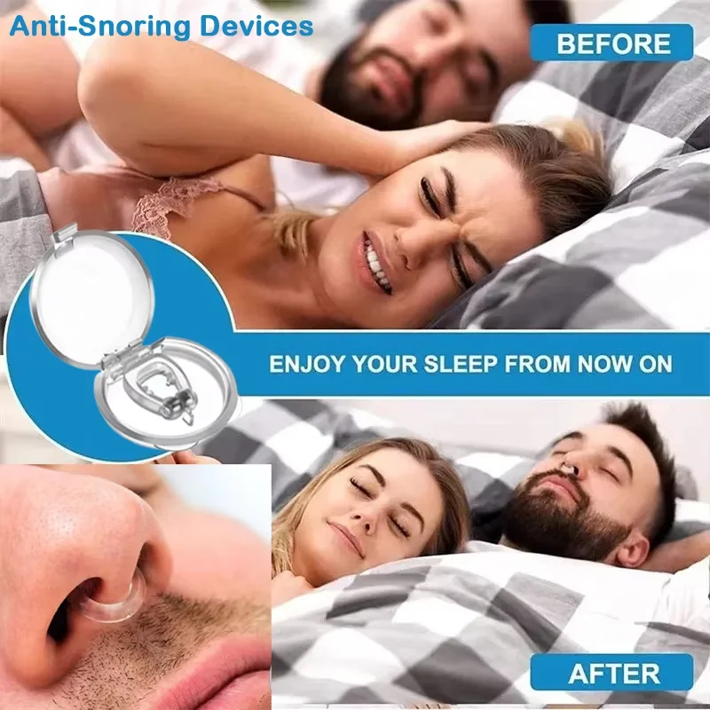 Anti Snoring Corrector Nose Clip Sleep Aid Device With Case