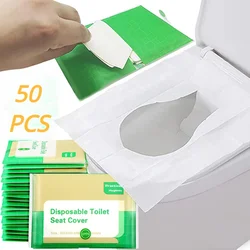10/30/50PCS Disposable Toilet Seat Cover Portable Travel Camping Hotel Bathroom Degradable Waterproof Toilet Mat Accessories