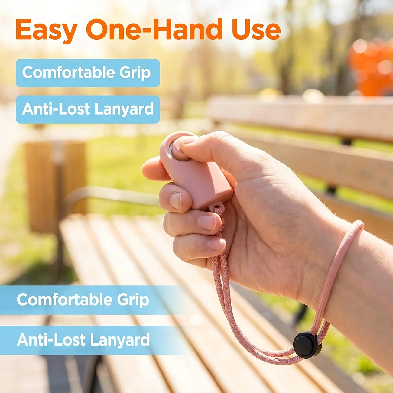 Dog Training Clicker with Non-Slip Matte Finish and Adjustable Strap