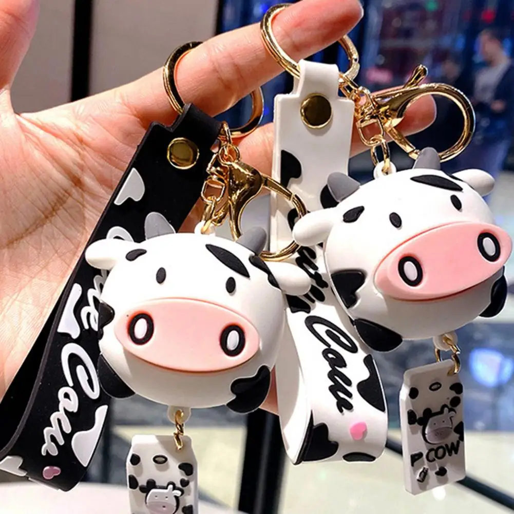 Cow Keychain ,Farm Gift, Car Accessories ,Cute Print Decor For Car Keys Cute  Keychain Cow Keychains