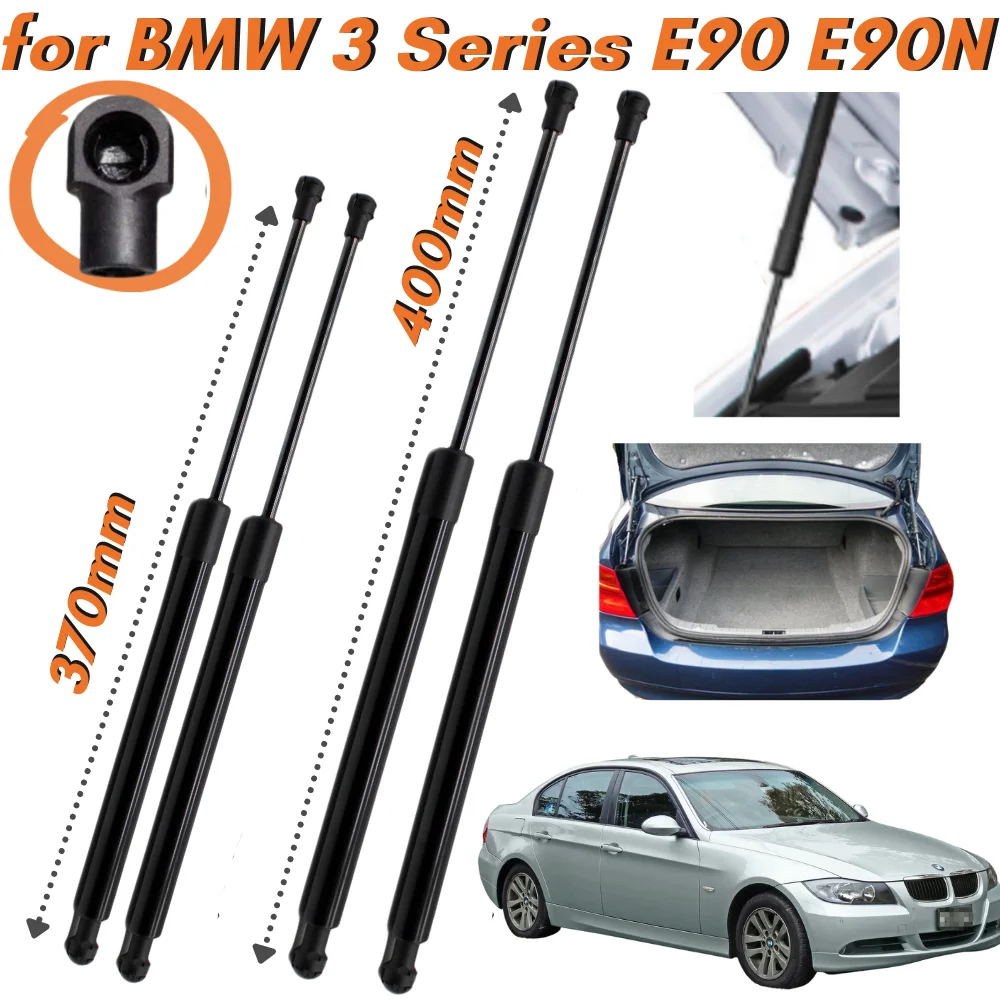 

Qty(4) Hood Lift & Tailgate Boot Trunk Support Shock Strut Gas Spring for BMW 3 Series E90 E90N 323i 325i 328i 330i 335i Sedan