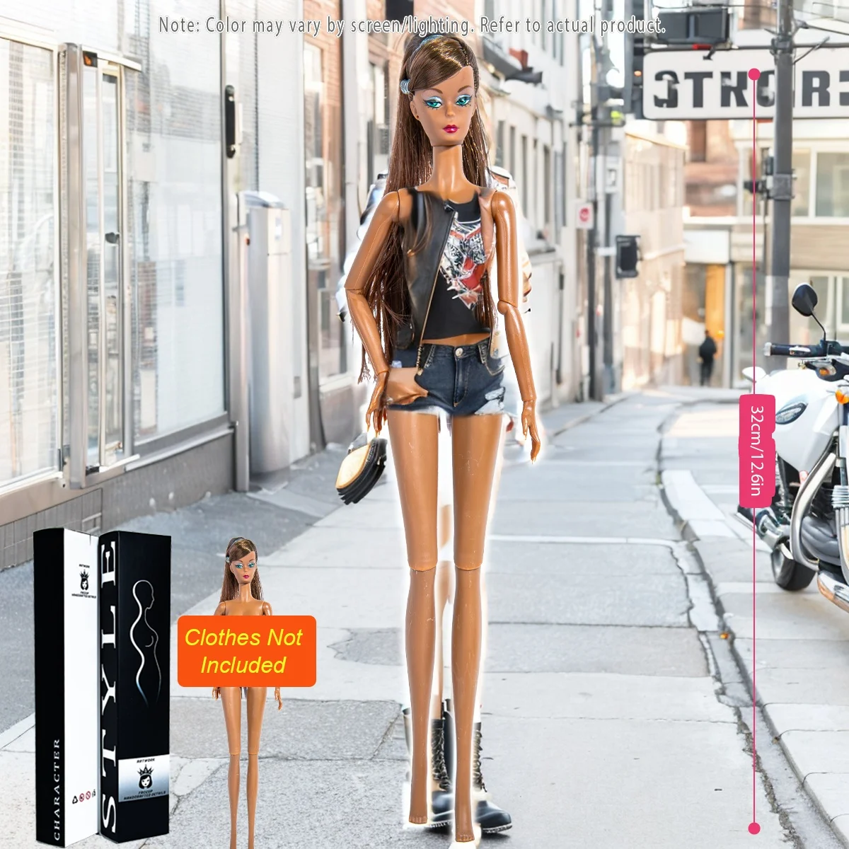 12,6 Zoll 12-Gelenk-BJD im Maßstab 1:6, realistisches wechselbares Make-up, exquisites Modell (keine Kleidung) – Detail 9