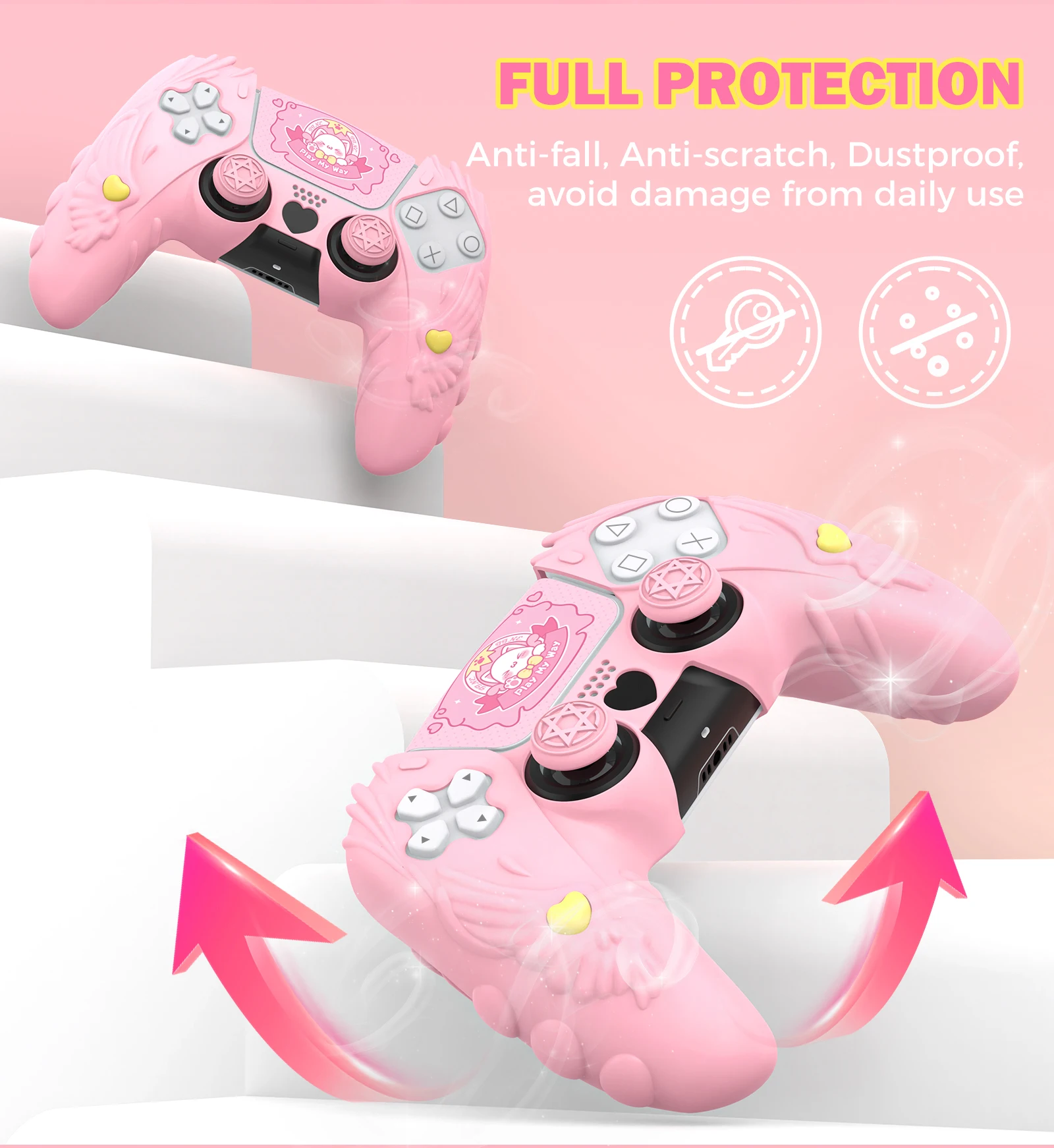 Housse de protection pour manette PS5