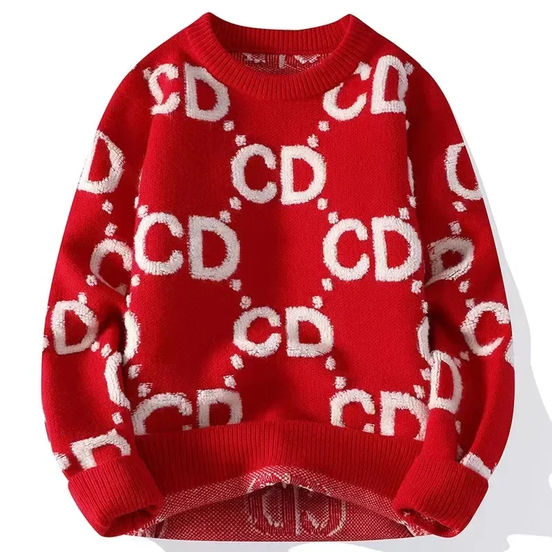 New Fall Winter High End Brand Men Knitwear Top Quality Men's Soft Warm Wool Sweater Classic Fashion Handsome Sweaters Male