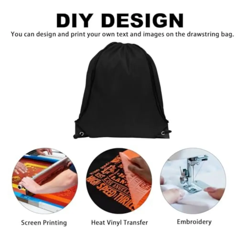 Practical Polyester Drawstring Bags Waterproof Portable Riding Backpack Foldable Multicolour Sports Bag For Travel Swimming Gym