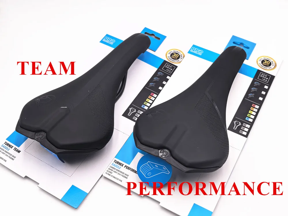 PRO Fahrradsattel Turnix Performance Edelstahlschienen TEAM Carbonschienen – Detail 1