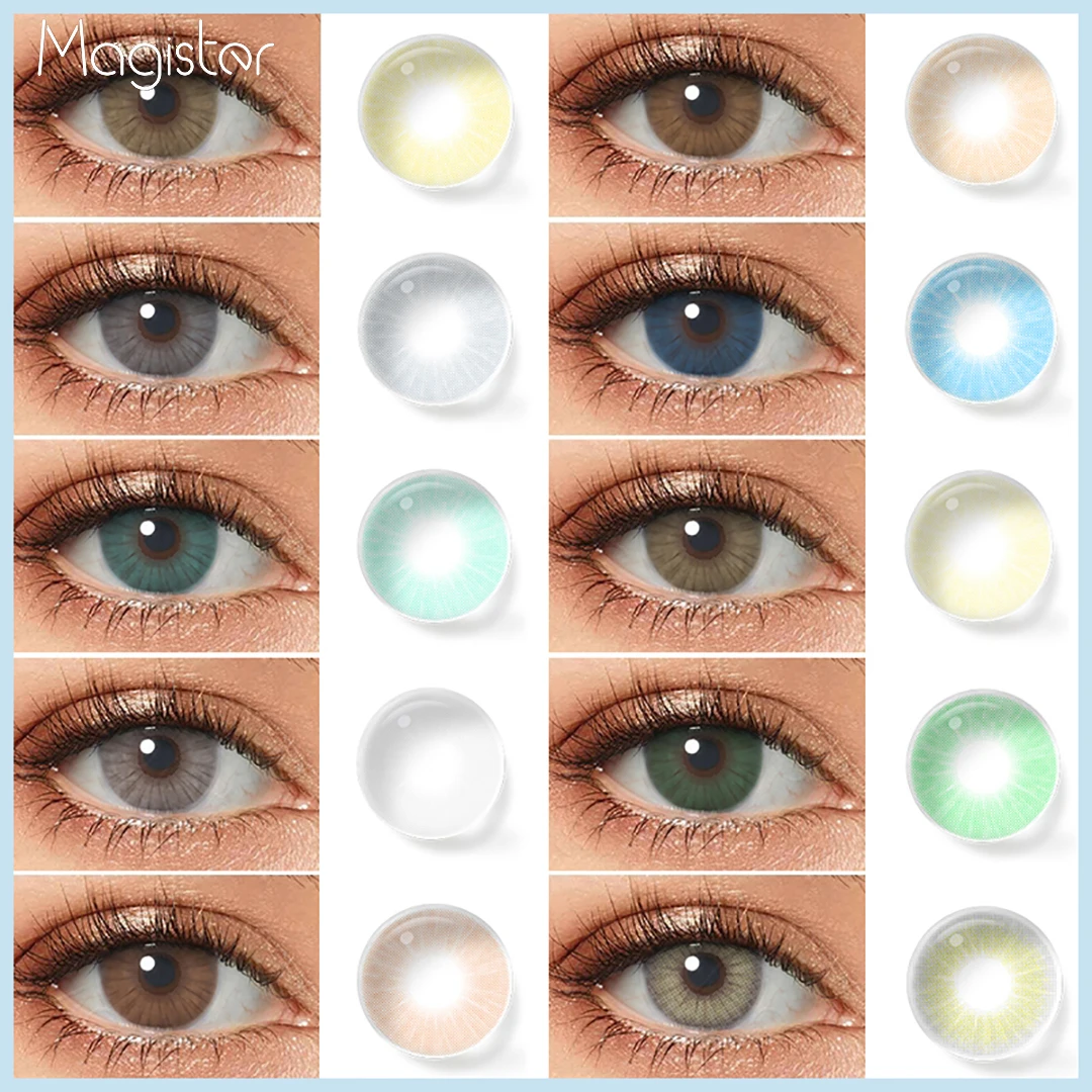 Magister Natural Eye Color Lenses Color Contact Lenses For Eyes Gray Lens Colored Contact Lenses Beauty Pupils Eye Lenses