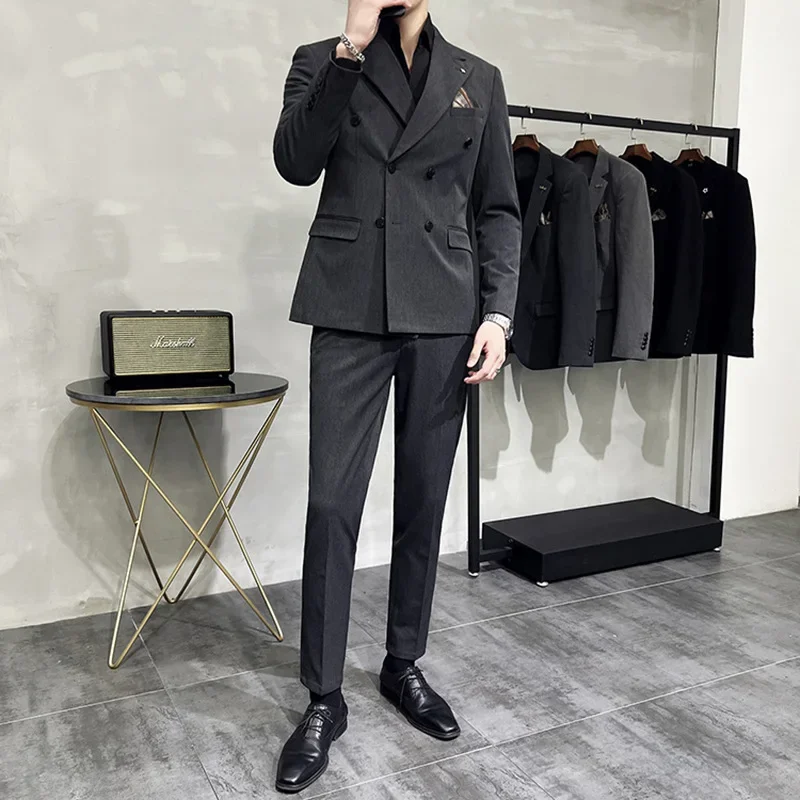 

B91- light and mature simple suit men's suit casual British business attire