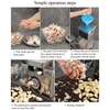 PBOBP Stainless Steel Electric Garlic Peeler Machine Automatic Dry Garlic Peeling Machine Commercial Peeler 110V/220V 6