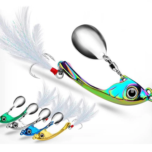 Fishing Spinners VIB Tremor Sequins Trout Spinners Metal Minnow Popper  Crank Baits Trout Fishing Lures With Hooks For Saltwater - AliExpress