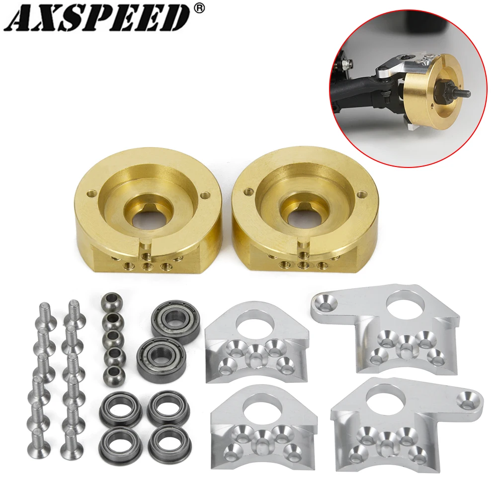 

AXSPEED латунная быстрое противовесное балансирующее колесо для 1/10 RC Crawler Axial Wraith 90018 обновленные детали