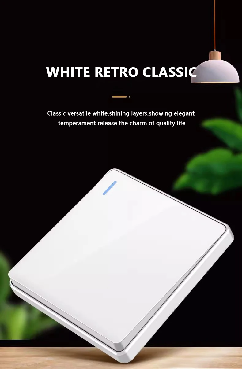Description Picture 2 of itemUK 13A Wall Smart Type-C 18W Fast Charging socket,White Universal Dual USB Power Outlet,2way Light Electrical Switch TV Computer