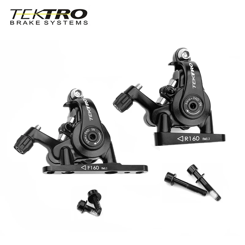 

TEKTRO MD-C550 Road Bike Disc Brake 160/140mm Line Pull Dual Piston cable Caliper Front/Rear Aluminum Alloy Mechanical Disc