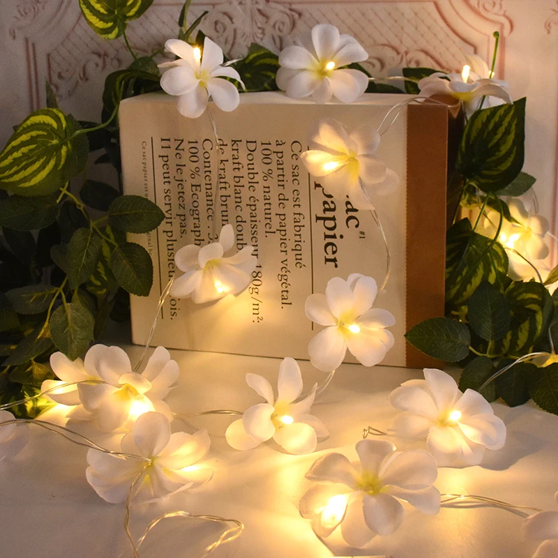 

Egg Flower LED Light Artificial Flower Lamp String Hawaiian Flower Fairy Lamp Battery Box Wedding Birthday Party Home Decoration