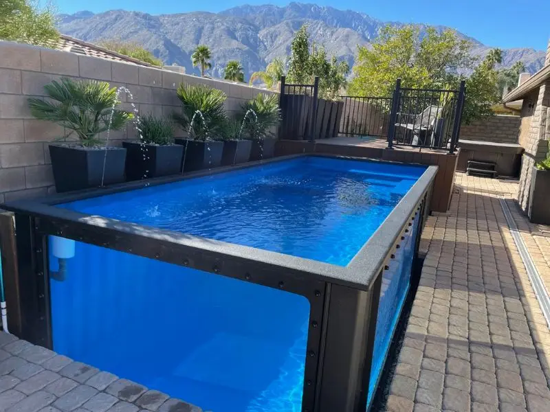 新品 25.5cm ナイキ ルナ ガト II IC LUNARGATO BLUE コンテナスタイルの20フィートファイバーグラススイミングプール