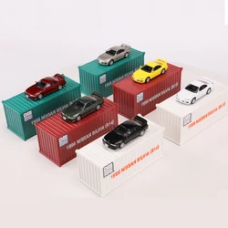 1:64 Nissan Silvia S14 S15 DieCast Alloy Car Model Container Trucks