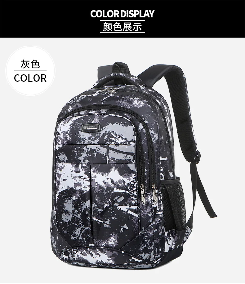 Lässiger Unisex-Rucksack für Mittelschüler und Oberschüler, große Kapazität, leichte Schultaschen, Geschenke 2026 – Detail 21