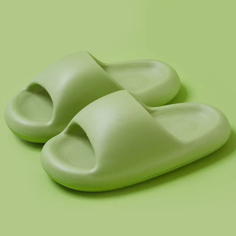 

Korean Version of Bread Soft Womens Slippers Ladies Thick-Soled Summer Outdoor Wear Indoor Anti-slip Couples Home Light Sandals