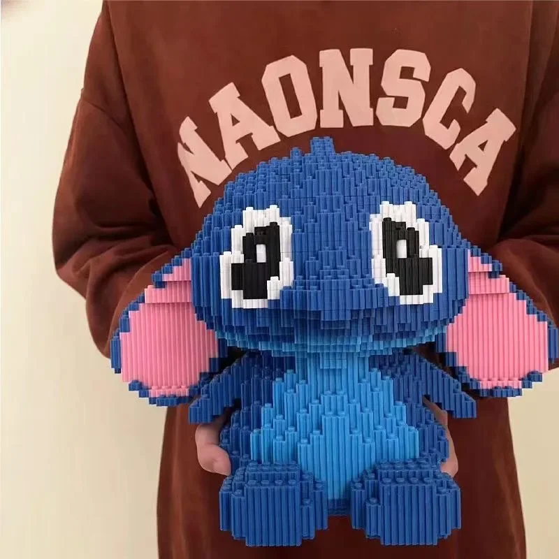 대형 스티치 빌딩 블록 조립 장난감, DIY 어린이 장난감 및 생일 선물 퍼즐, 3D 데스크탑 장식, 빠른 배송, 30cm