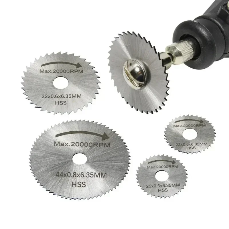 Circular saw blade 1Set/7pcs mini Hss cutting disc rotating drilling tool accessories for wood plastic and aluminum