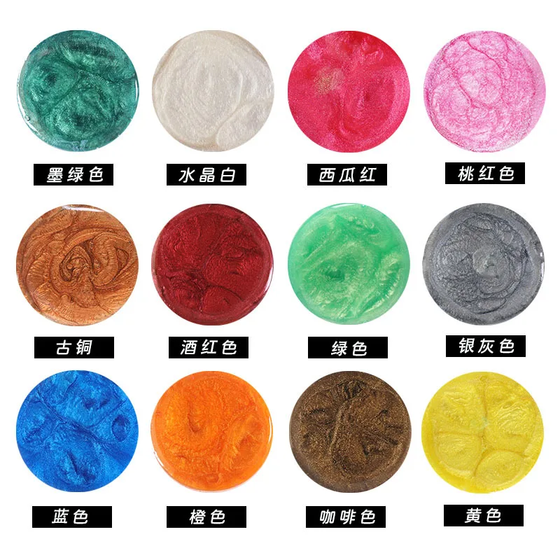 Description Picture 4 of itemEpoxy Mica Powder Cured Epoxy Resin Color Pigment Soap Dye Cosmetic Pigment Powder Resin Pigment