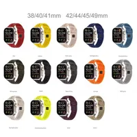 Bracelet en Silicone pour Apple Watch Ultra 3/2/1 49mm 11 10 46mm 42mm, confortable et respirant pour IWatch 9 8 7 6 5 4 SE3 45mm 44mm 41mm 6