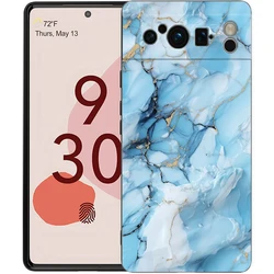 Elegant Marble Design Shockproof Black Silicone Phone Case for Pixel 8 Pro (A1)