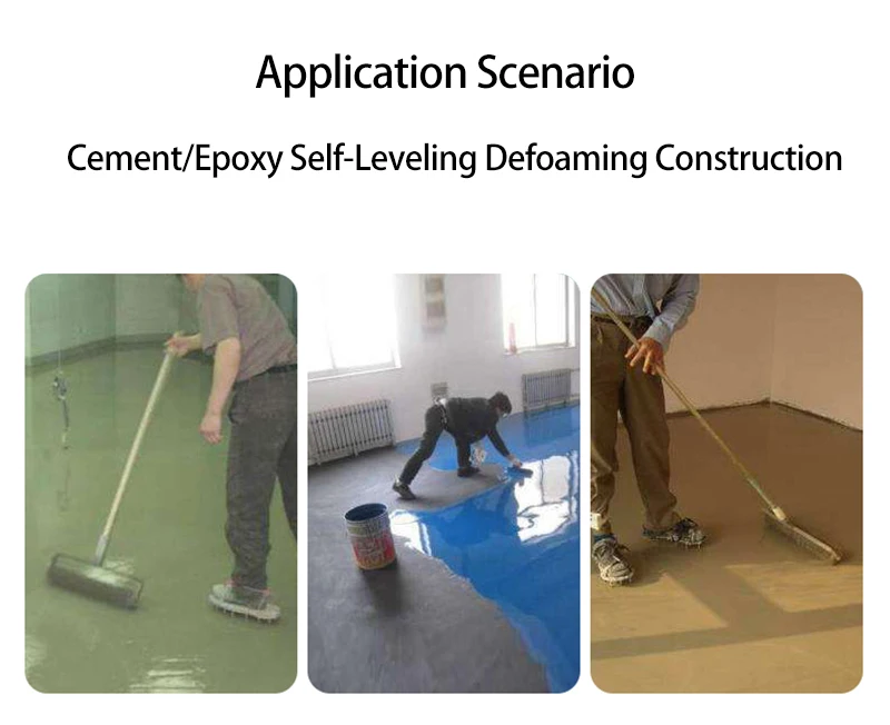 Description Picture 4 of item20inch Epoxy Floor Construction Defoaming And  Needle Punching And Deflation Drum Brush Self-Leveling Cement Special Tool