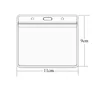 1pcs Waterproof Transparent Card Holder Plastic Id Card Badge Holders Case To Protect Credit Cards Card Protector Cardholder 3