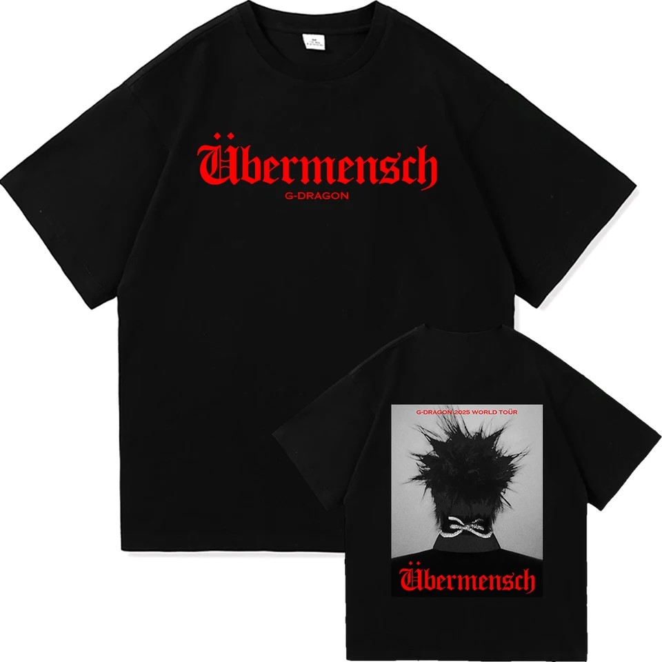 G-DRAGON Übermensch World Tour T-Shirt G-Dragon Übermensch World Tour 2025 T Shirt mężczyźni/kobiety