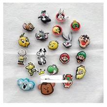 

Geniune Cute Shoe Charms Accessories Cartoon Bugs Bunnys Dog Jerry Shoes Buckle Decorations for Sandals Charms Kids Gift