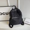 Fashion Cotton Backpack Soft Puffer Knapsack Quilted Large Capacity Nylon Solid Multi-pocket Daypack Travel Gym Bag XA30ZZ 5