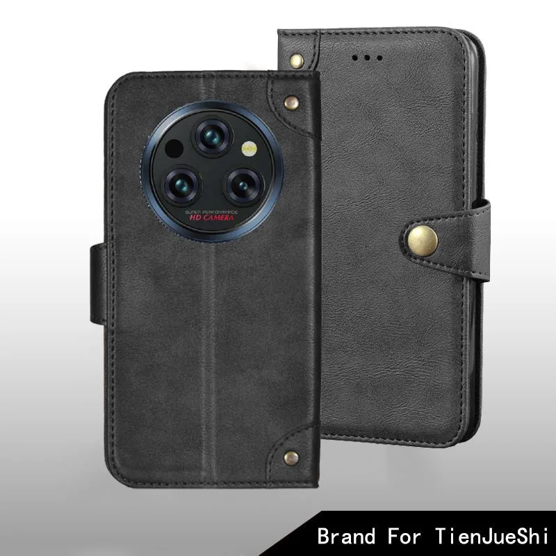 Vintage Leather Back Case with Metal Buckle - Premium Phone Cover and Accessory