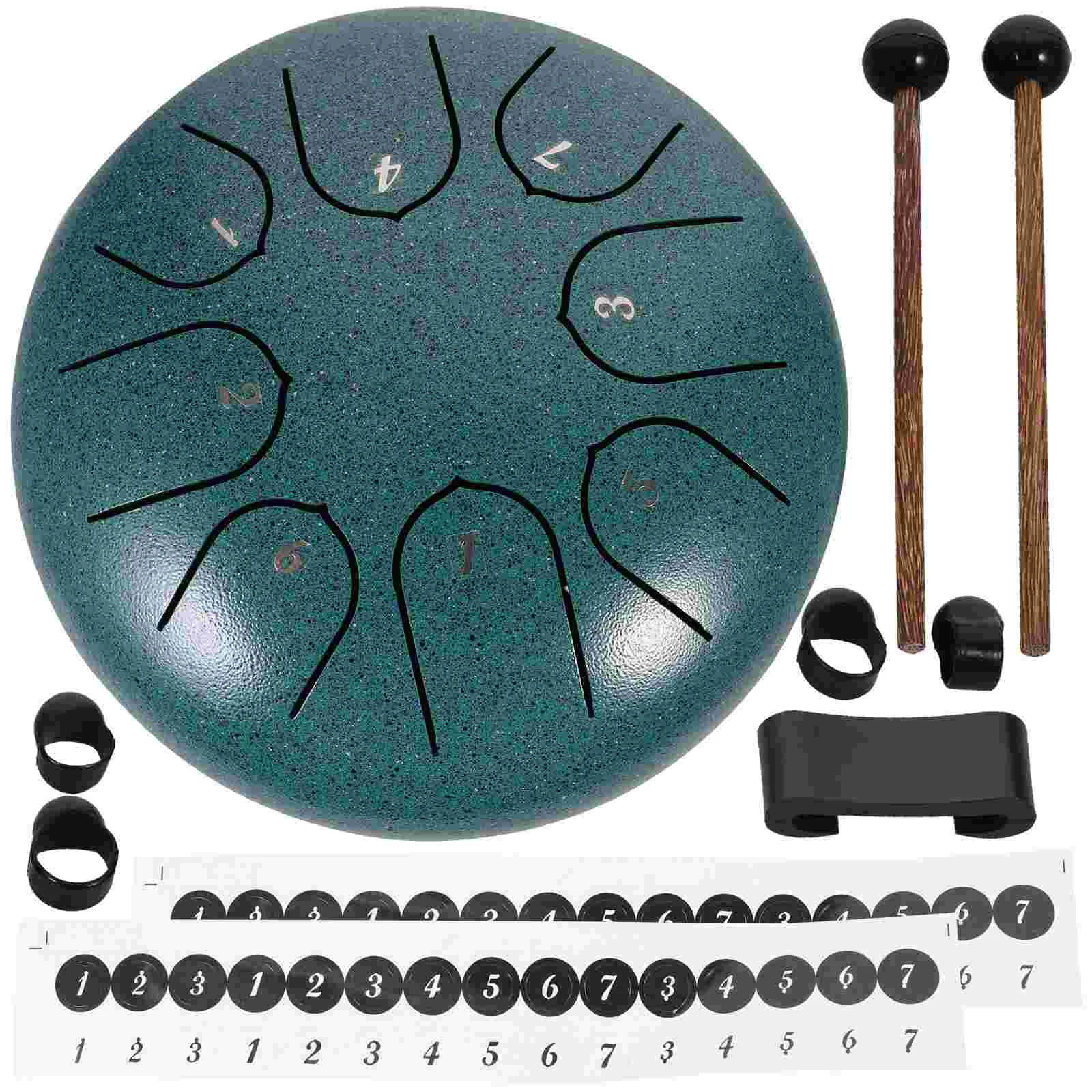 

1 Set 6 Inch Hand Pan Drum Steel Tongue Drum Kit Percussion Musical Instrument