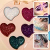 Heart Shaped Brown Eyeshadow Palette Set Matte Pearly Glitter Blush Highlighter With Brush Mirror Perfect Gift For Girls 1