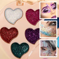 Heart Shaped Brown Eyeshadow Palette Set Matte Pearly Glitter Blush Highlighter With Brush Mirror Perfect Gift For Girls 1