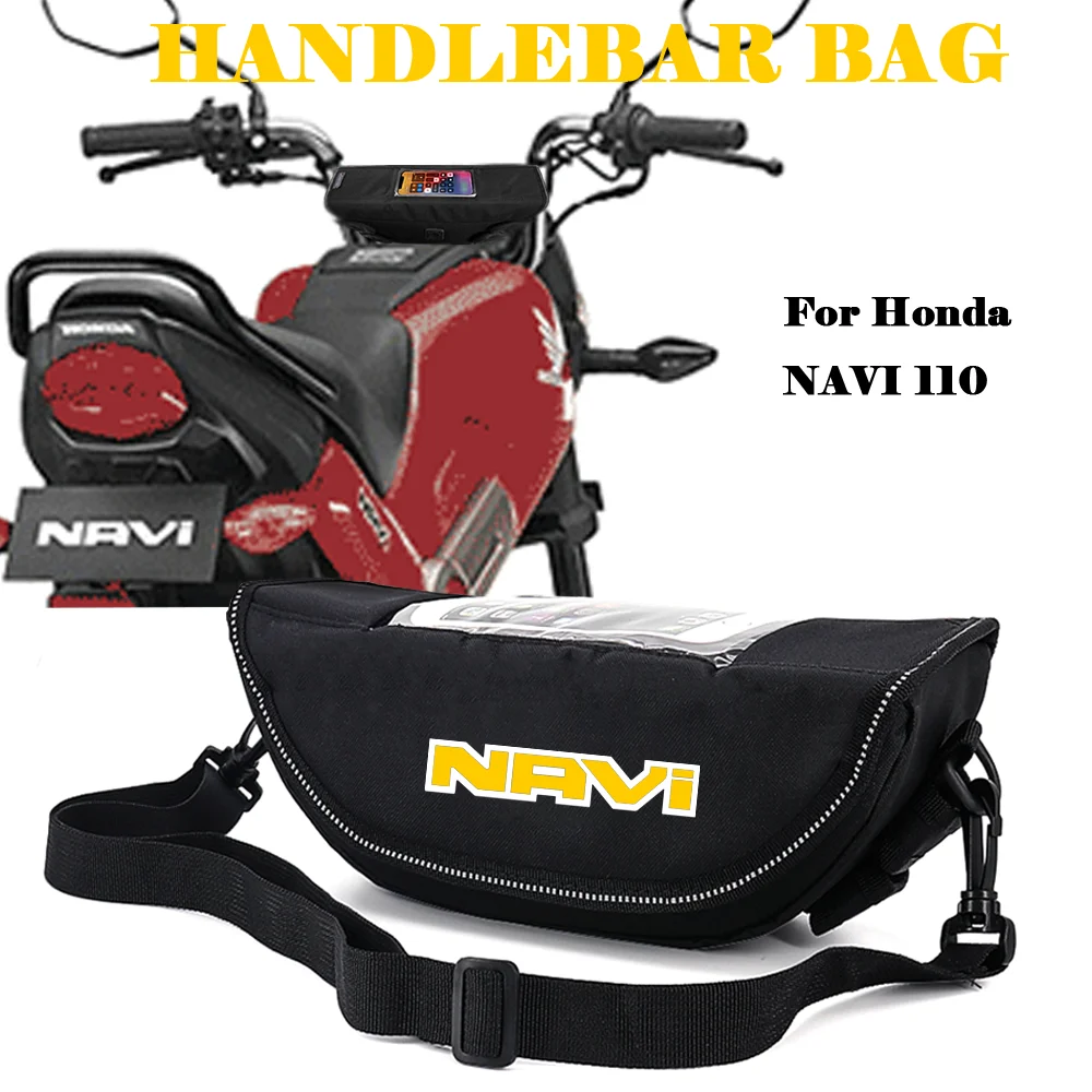 

Motorcycle accessory for Honda NAVI 110 Navi 110 2022 2023 Waterproof and Dustproof Handlebar Storage Bag Navigation Bag