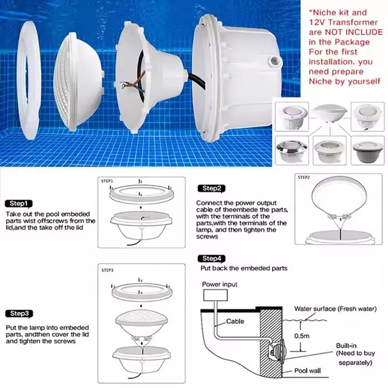 Solar Lichtbol LED Zwembadverlichting 8 Stuks Solar Lichtbol LED Zwembadverlichting 8 Stuks